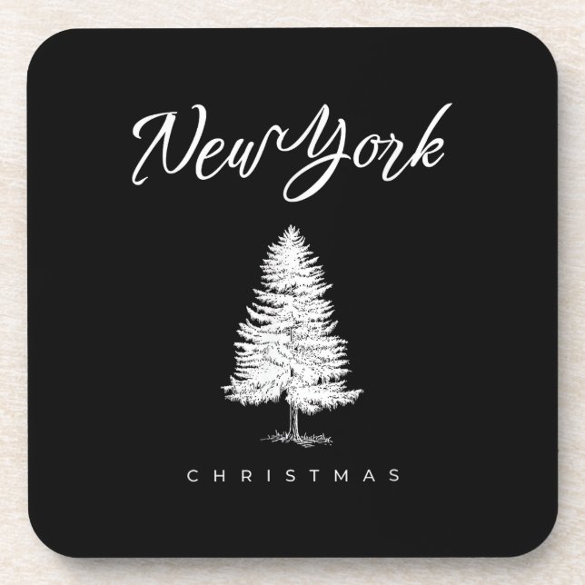 Porta-copo Natal em Nova York (Frente)