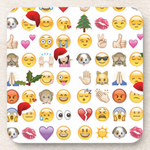 Porta-copo natal emojis