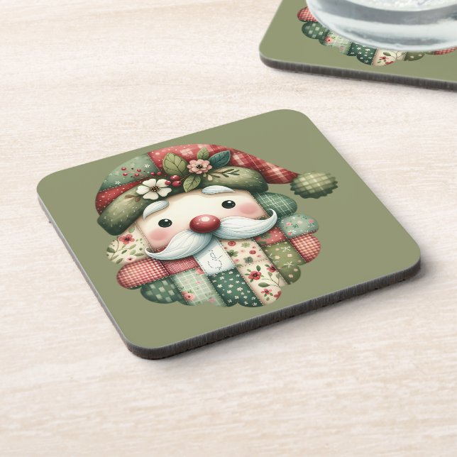 Porta-copo Natal Folclórico Caprichoso em Patchwork (Left Side)