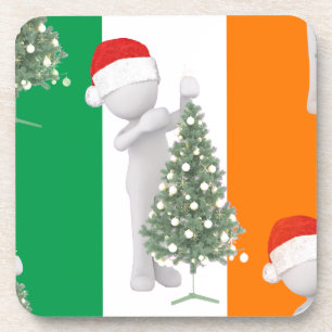 Porta-copo natal irlandês