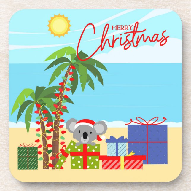 Porta-copo Natal na Austrália (Frente)