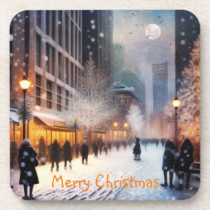 Porta-copo Natal na cidade