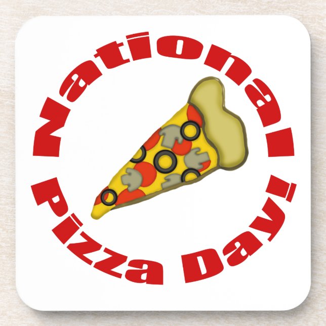 Porta-copo National Pizza Day! (Frente)