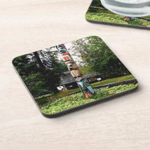 Porta-copo Native American Totem Poll Glacier Park Montana