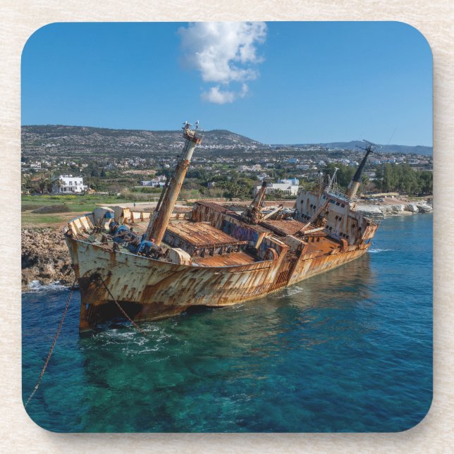 Porta-copo Naufrágio do EDRO III Paphos (Frente)