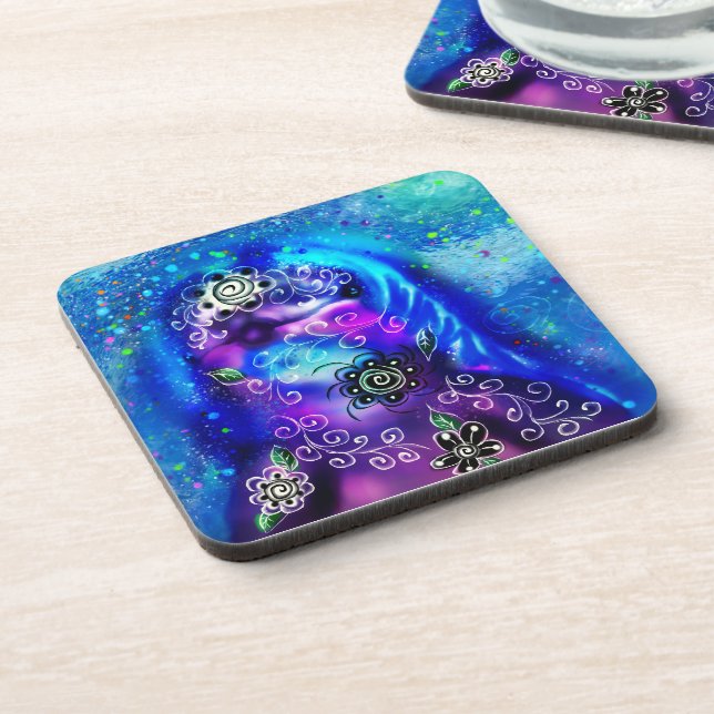 Porta-copo Náutica Costeira de Golfinho Azul Branco (Left Side)