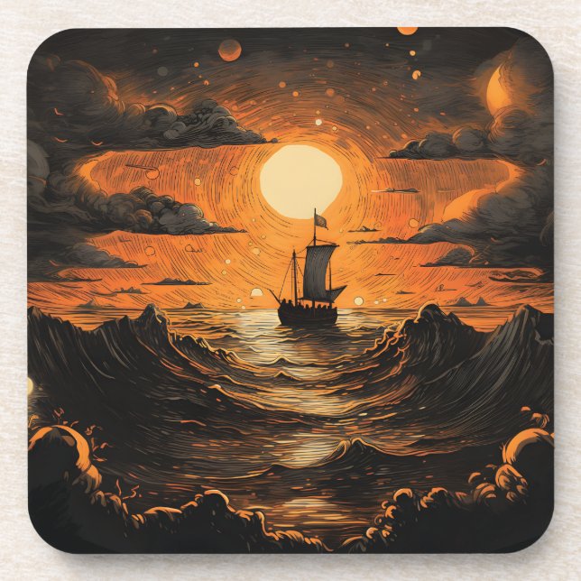 Porta-copo Navegação à noite (Frente)