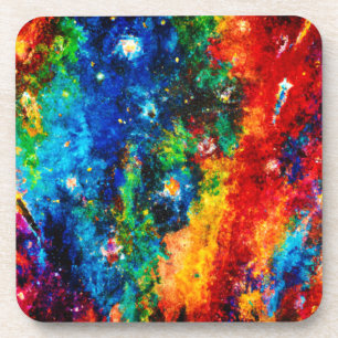 Porta-copo Nebulosa Colorida e Artes