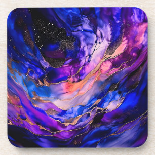Porta-copo Nebulosa do Espaço Roxo na Tinta Álcool