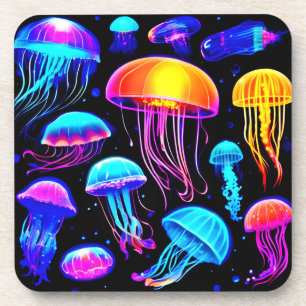 Porta-copo Neon Jellyfish