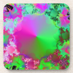 Porta-copo Neon Pink e Green Cone