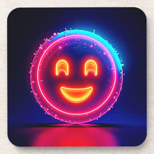 Porta-copo Neon Smile: Design de Brilho Feliz e Radiante