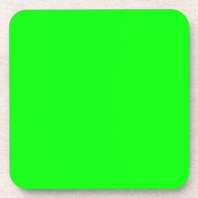Porta-copo Néon verde hex 00FF00 (Frente)
