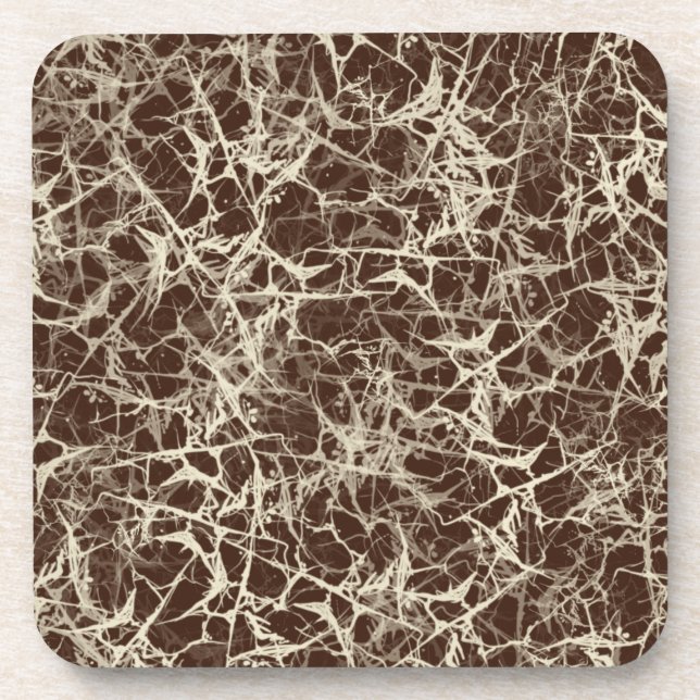 Porta-copo Neurônios de rede em vermelho - padrão perfeito. (Frente)