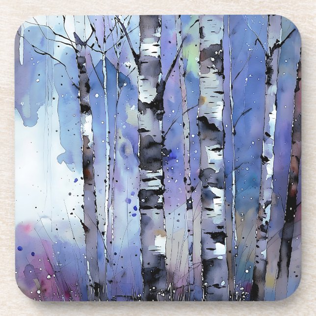 Porta-copo Neve no passarinho encantado (Frente)