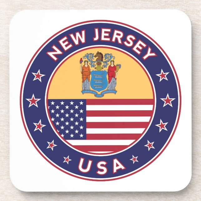 Porta-copo New Jersey, adesivo de Nova Jersey, capa de telefo (Frente)