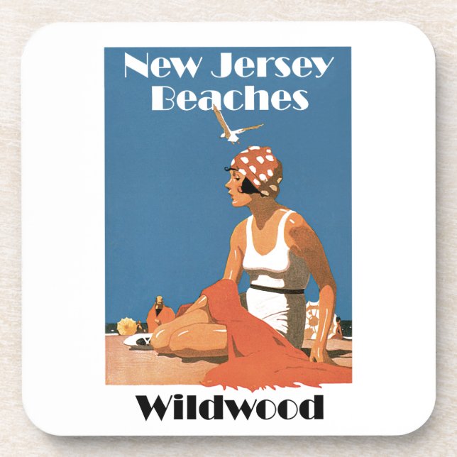 Porta-copo New Jersey Beaches ~ Wildwood (Frente)