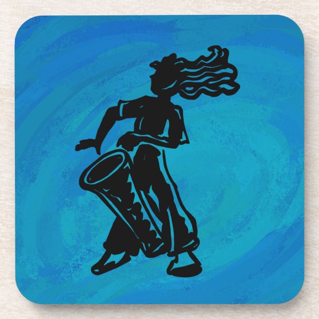 Porta-copo New York Boogie Nights Drum Blue (Frente)