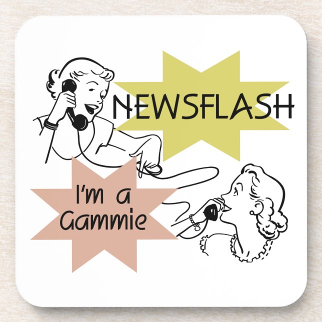 Porta-copo Newsflash Sou um Gammie Gifts (Frente)