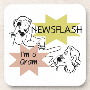 Porta-copo Newsflash Sou um Gram-Presentes