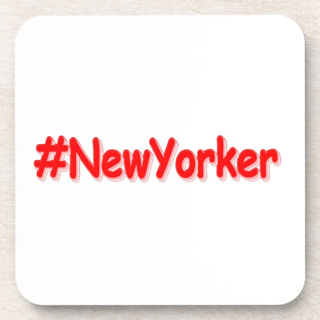 Porta-copo "#NewYorker " Design Cute. Compre Agora (Frente)