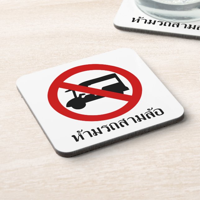 Porta-copo NO Tuk-Tuk TAXI ⚠ Sinal de Estrada Tailandês ⚠ (Left Side)