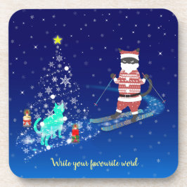 Porta-copo Noite de Aquecimento Cardíaco dos papais noeis