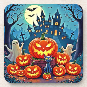 Porta-copo Noite de Halloween: Arte Assustadora Divertida