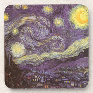 Porta-copo Noite Estrelada de Vincent van Gogh, Arte Fino Ant