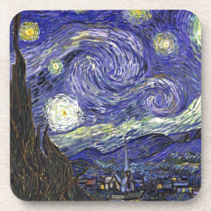 Porta-copo Noite Estrelada, Vincent Van Gogh.