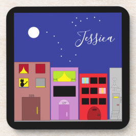 Porta-copo Noite na cidade