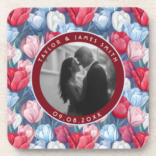 Porta-copo Noiva de Tulipa Glam Sparkle Outono Casamento