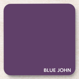 Porta-copo Nome de cor azul John púrpura