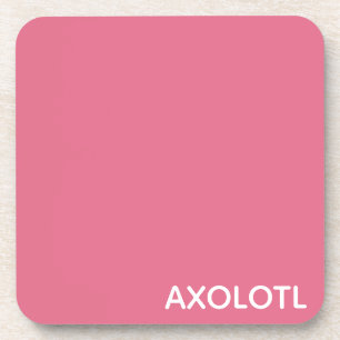 Porta-copo Nome de cor rosa Axolotl