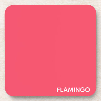 Porta-copo Nome de cor rosa Flamingo