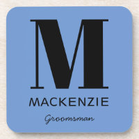 Nome do Monograma Padrinho de casamento inicial