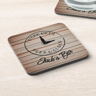 Porta-copo Nome Personalizado Cerveja Divertida