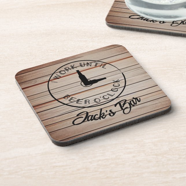 Porta-copo Nome Personalizado Cerveja Engraçada (Left Side)