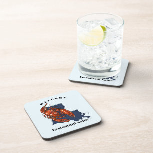 Porta-copo Nome personalizado de Louisiana Red Crayfish