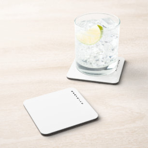 Porta-copo Nome Vertical Negro Mínimo Branco Clássico Negrito