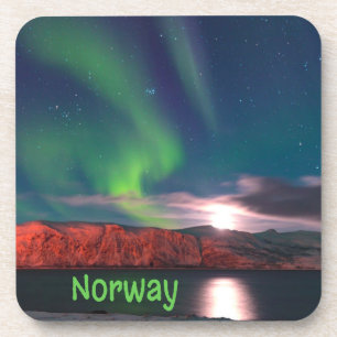 Porta-copo Noruega Luzes do Norte Escandinavas Falésias Verme