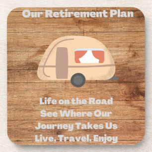 Porta-copo Nosso Plano de Reforma em um