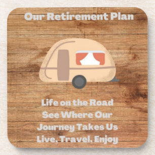 Porta-copo Nosso Plano de Reforma em um