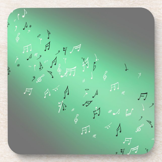 Porta-copo Notas Musicais no Plástico à Lua (Frente)
