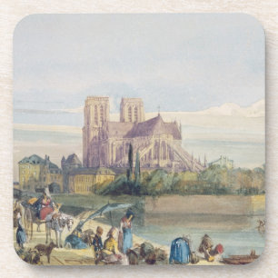 Porta-copo Notre Dame, Paris (w/c no papel)