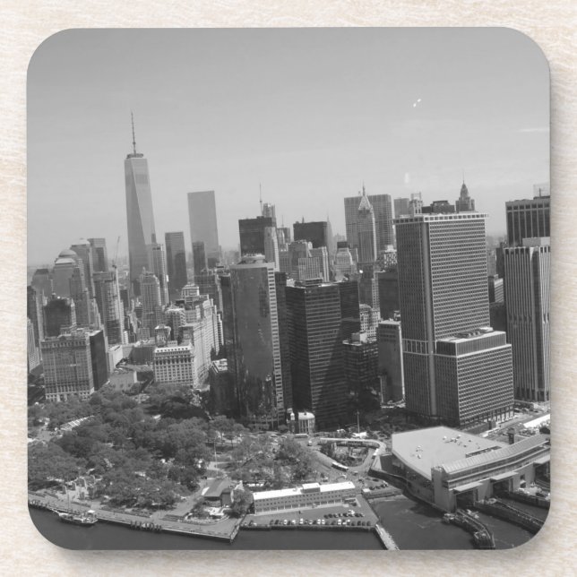 Porta-copo Nova Iorque Branco preto - Skyline (Frente)