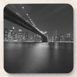 Porta-copo Nova Iorque Branco preto - Skyline
