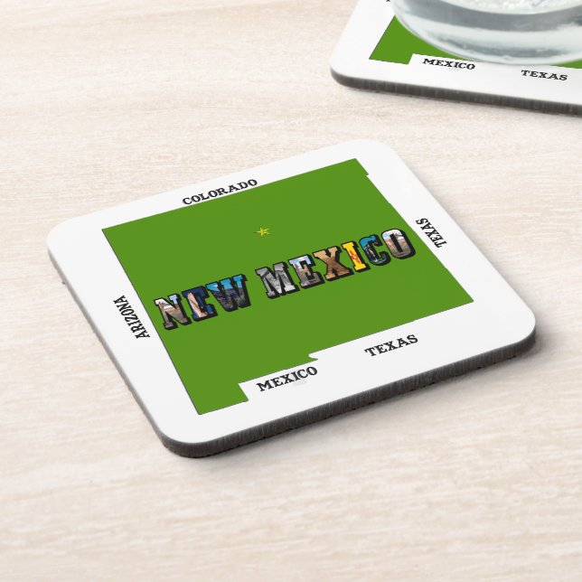 Porta-copo Novo Texto de Foto do Mapa do México (Left Side)