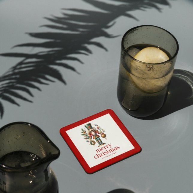 Porta-copo Nozes De Natal Festivas De Branco (Criador carregado)