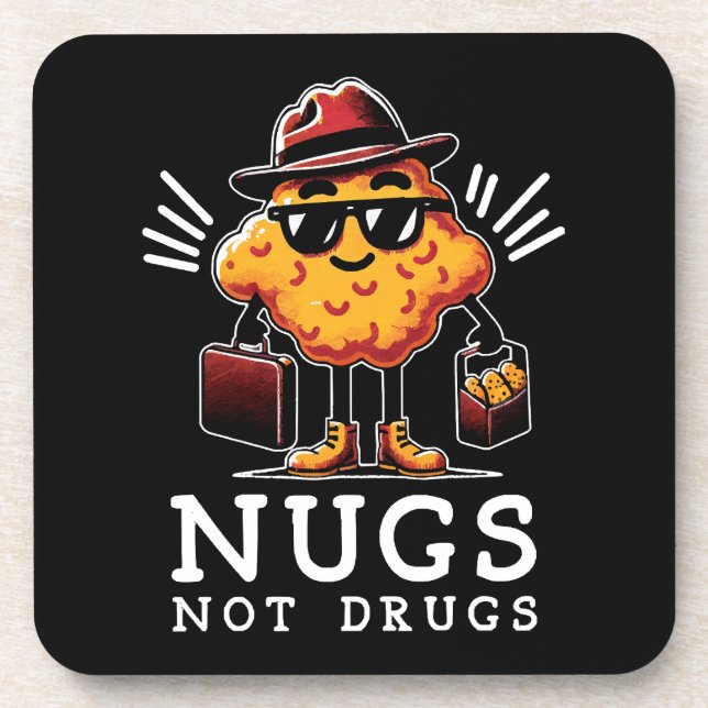 Porta-copo Nuggets Crocantes Não Drogas (Frente)